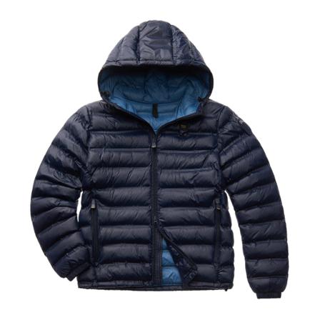 Blauer, Down Jackets Blauw, Heren, Maat:L,nylon