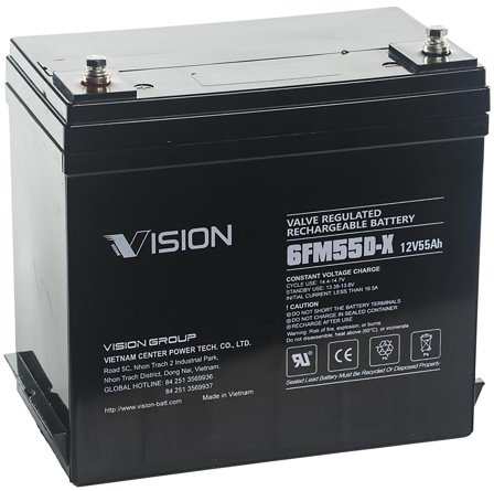 Vision 6FM55 Batteri 12V, 55 Ah, Elfördelning & strömförsörjning
