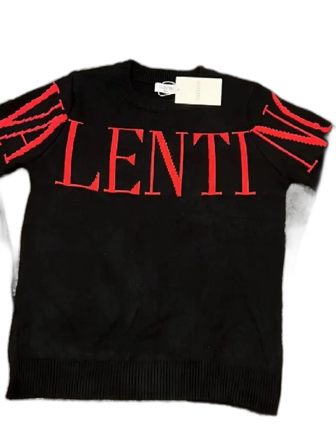 Svart tröja med röd VALENTINO-text