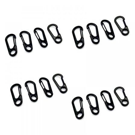 Mini Karabinkrok, 5 stk Mini Karabinkrok, Fjærbelastet Karabinkrok Nøkkelringspenner, Mini Karabinkrok, for Camping, Fotturer