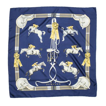 Hermès Vintage, Pre-owned Scarf Blauw, Dames, Maat:ONE Size