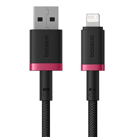 BASEUS nya Cafule-serien 2.4A snabbladdningsdatakabel USB till iP datakabel längd: 2m (röd och svart)