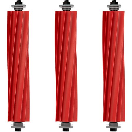 (3 kpl) Pääharjan kumitelat, vaihto-osat Rob-siivousroboteille