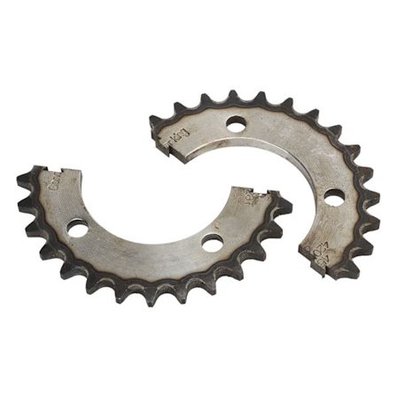 Stål 420 28-tandat delat kedjehjul för skotrar, cyklar, ATV, motorcyklar, terrängfordon