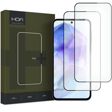 HERDET GLASS HOFI GLASS PRO+ 2-PAK GALAXY A35 / A55 5G SVART
