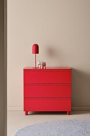 Jotex - Kinderkommode Rot - BOLDON - Kaufe Kinderschränke und -regale bei Jotex