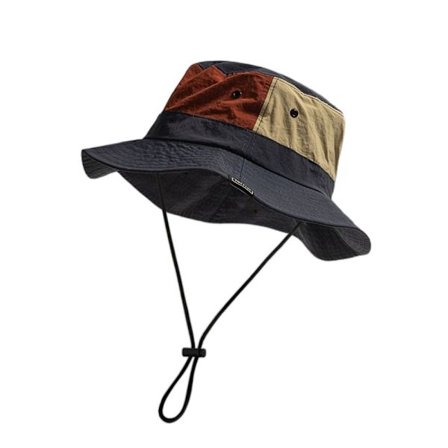Sun Protection Bucket Hat Fisherman hattu TUMMAN Sininen