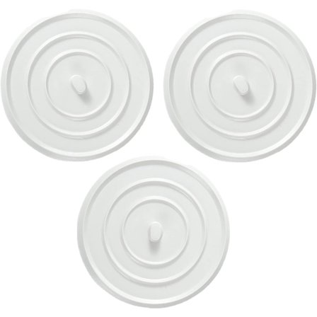 3-pack Silikon Badkar Avloppspropp Handfat Plugg Universal Handfat Propp och Reseplugg för Kök, Badrum och Tvättstugor (11,5 cm)