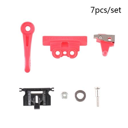 7 Styck/ Set Ersättning Hårklippare Swing Head Guide Block Red