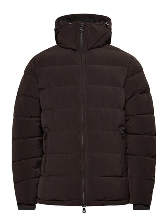 Oscar Jacobson Hooded Puffer Jacket - Brown - 56