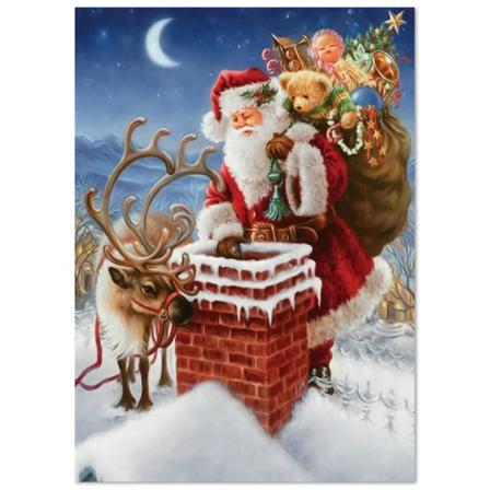 Jul Diamond Painting Strassvägg Vuxna Ny Xmas
