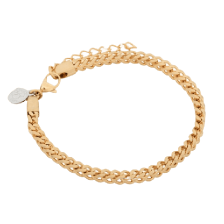 by BILLGREN Sander Steel Bracelet Gold Accessoarer Herr Guld 19 cm