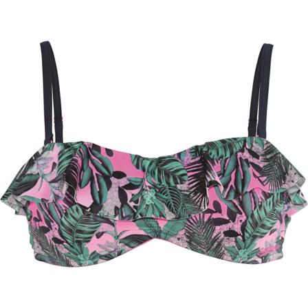 Salming Tropic Garden Padded Bandeau Women swimming suits Pink C/D 38