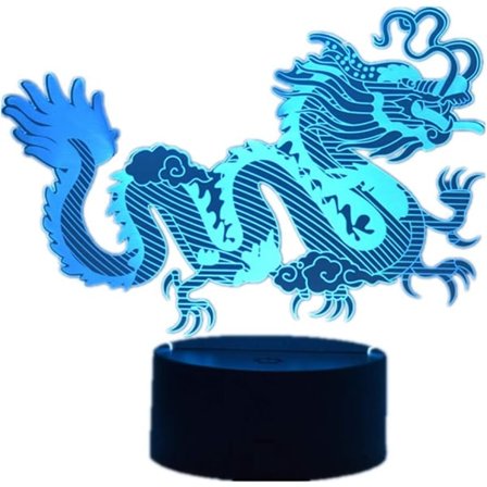 3D Illusion Nattljus för Barn Djurmodell Leksak Jul