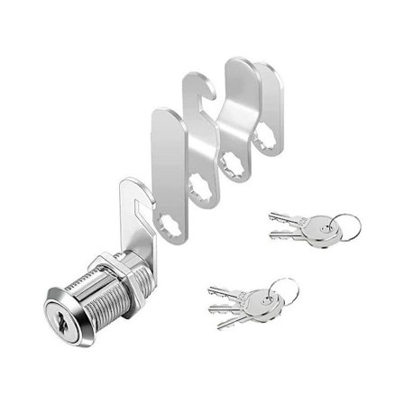 1 sæt postkasseslås 4 nøgler, leveres med 5 forskellige låseplader,