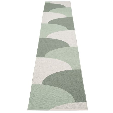 Pappelina Hill teppe 70 × 360 cm, army/mint/grey' - 'MintArmyGrå