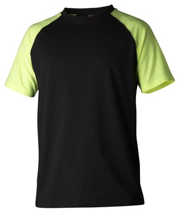 Top Swede 225 T-shirt svart/gul 3XL, Arbetskläder
