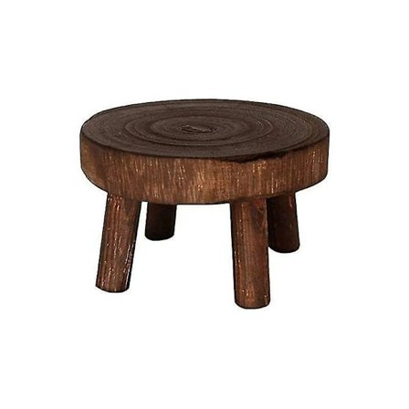 Blomkruka pall, rund träpall, krukväxtstativ, starkt blomkruka stativ