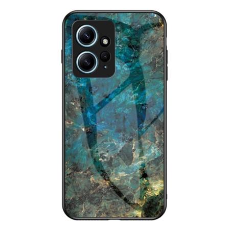 SKALO Xiaomi Redmi Note 12 4G Marmori karkaistu lasi TPU-suojaku Multicolor