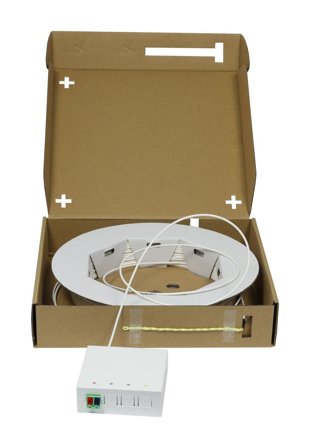 SYNERGY FTTH Compact Box vorkonfektioniert, 2xLC/APC -> open End, 60m, 9/125u, G.657.A2, 2-Faser, OD=2,2mm, Synergy 21