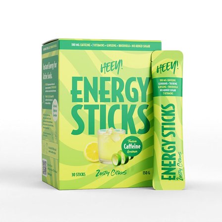Heey! Energy Sticks Zesty Citrus 30 stk, Sport & Velvære, Protein & Energi, Energidrikke