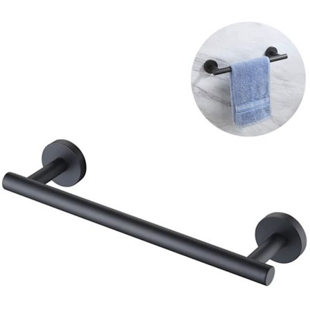 Håndklestang Baderom Kjøkkenhåndklestang Flat Henger Bor Rustfritt Stål 304 RUSTFRI Børstet Vegghylle