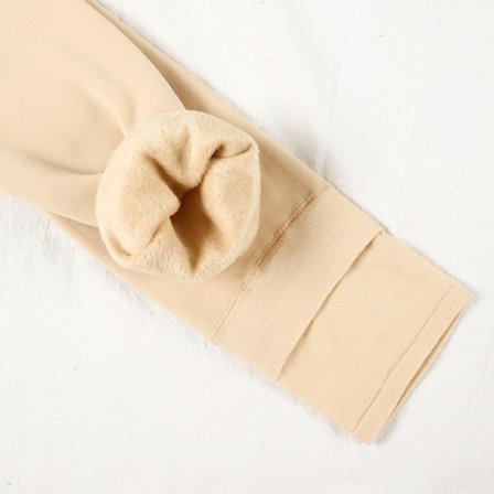ATHVOTAR Varma Vintertights Dam Elastiska Smala Fleece Tights Sammet Tjocka Tights Hög Midja Sexiga Kroppsstrumpor Kvinnor Skin-FA11-
