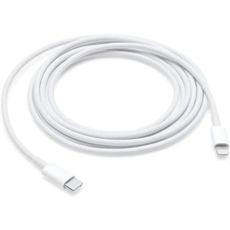 2 m USB-C til Lightning-kabel til Apple iPhone & iPad hvid