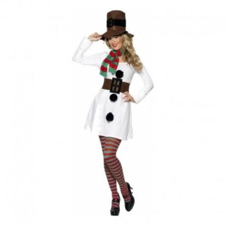 Miss Snögubbe Maskeraddräkt M