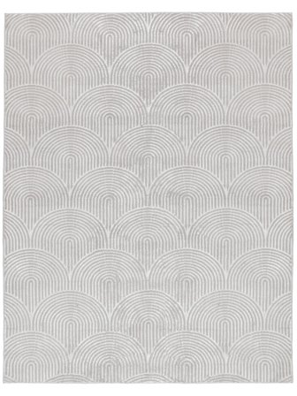 Art Deco 300X400 Grand Gris/Gris Argenté Géometrique Tapis