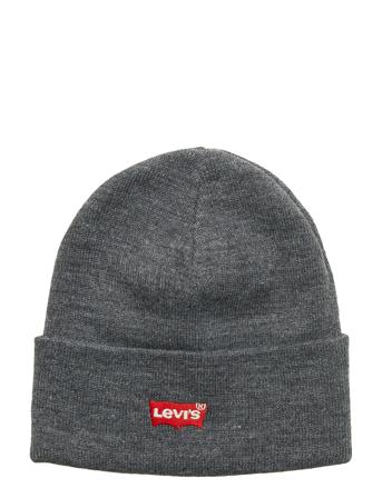Red Batwing Embroidered Beanie Grey Levi’s Footwear & Acc