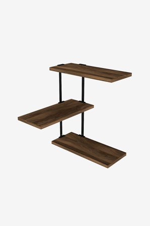 Hanah Home - Vägghylla Frisbi - Brun - Vägghyllor - Från Homeroom