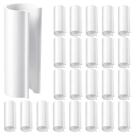 32 kpl Snap-kiinnike PVC-putkille kasvihuoneisiin, rivisuojuksiin, uima-altaan peiteklipsit, suojat, lintusuojaus (1/2 tuuman PVC-putkelle)