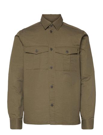 Laurel Heavy Linen Hybrid Shirt Brown Les Deux