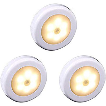 Trådløs LED-bevegelsessensorlys for skap, trapp, gang, kjøkken