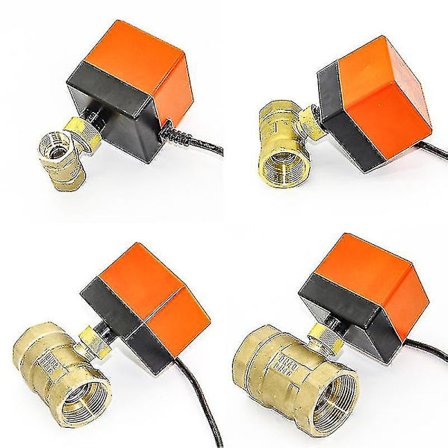 Motoriserad kulventil 1/2" 3/4" 1" 2" 220v 12v 24v 3-trådig 2-punktsstyrning Mässing