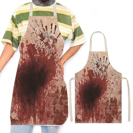 Halloween Cosplay Skrekkforkle, Merkelig Stemningsdekorasjon Arbeidsklær, Unngå Søl, Ferieornament FLY4880