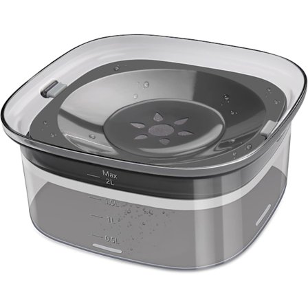 70oz Hund Vatten Skål 2L Spillfri Stor Kapacitet Läckagesäker Långsam Vatten Dispenser Ingen Stänk Hund Skål