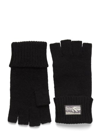 Hestra Raggwool Half Finger Beige - Black - 6
