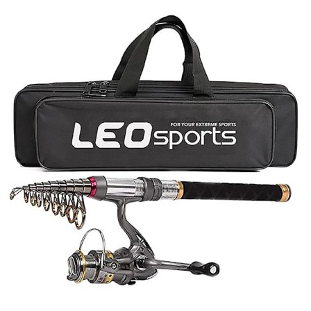 Fiske Stang Hjul Combo Carbon Teleskopisk Fiske Stang Spinn Hjul Med Fiske Bærer Taske Til Rejse Fiske