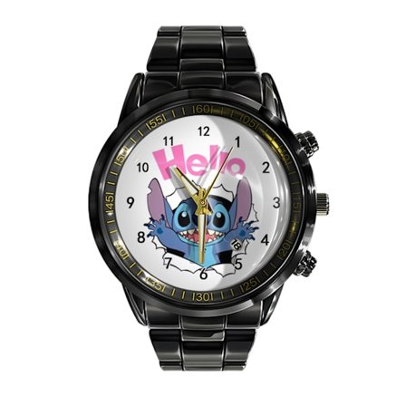 Stitch dukke animasjon trykt kvarts klokke holdbar