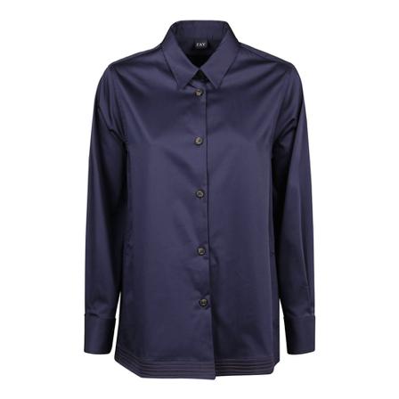 Fay Long Sleeve Comfort Shirt , Blauw , Dames , Maat: S