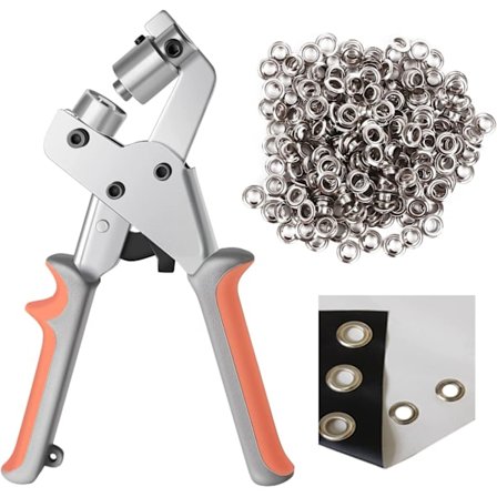 100 st 3/8 tum (10 mm) öljettverktygssats öljettpress tång Por