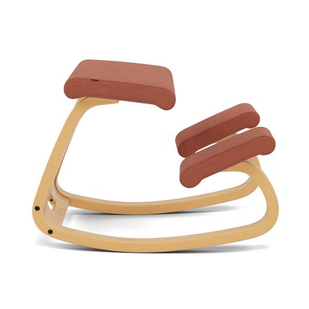 Varier Furniture Variable - Orange Polyester - Light brown base