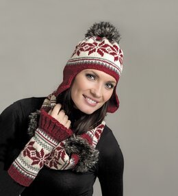 Beskrivning Mössa, halsduk och pulsvärmare