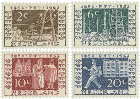 Holland 1952 - NVPH 592-595 - Ubrugt