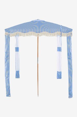 Jotex - Namiot Na Plażę Niebieski/Paski - ALMEDA - Kup Parasole firmy Jotex