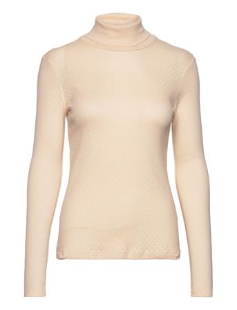 Arense Roll Neck Gots Beige Basic Apparel