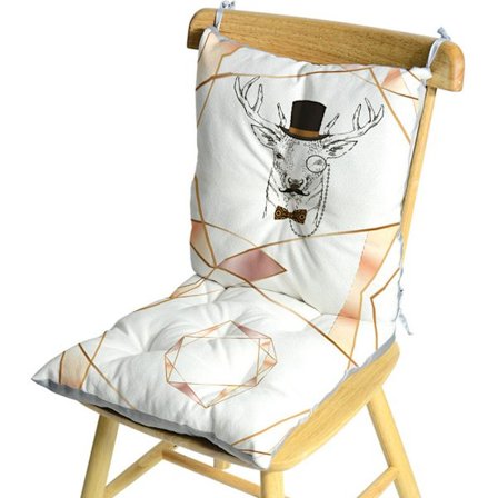 Tryckt sittdyna i bomull och linne, integrerad sittdyna i nordisk stil, hemmadyna i sammet, dyna, integrerad dyna