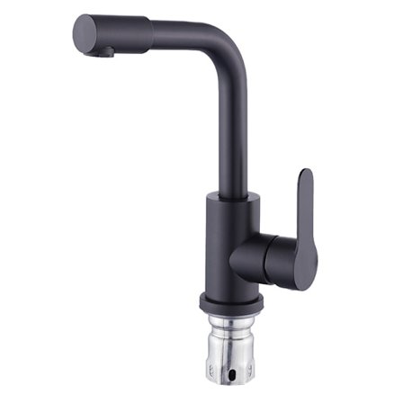 Rustfritt stål blandebatteri for bad og kjøkken - Svart maling